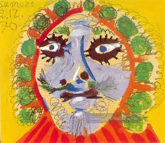 Tete d Man Gesicht 1970 kubist Pablo Picasso Ölgemälde